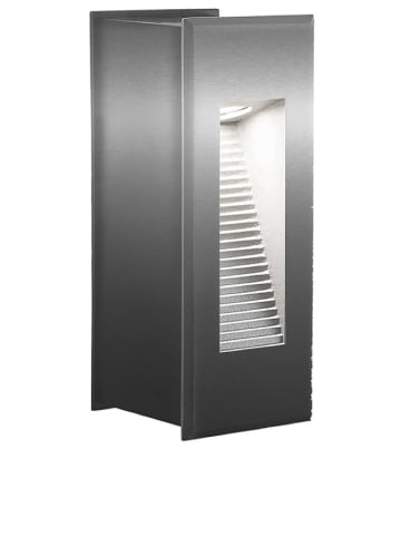LED-Außenleuchte in Silber - EEK A - (B)6,6 x (H)17,1 cm