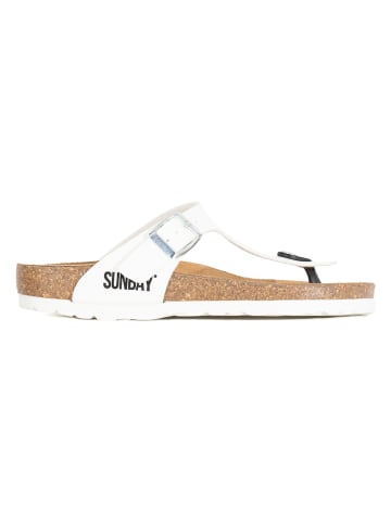 Japonki "Camelia" w kolorze białym