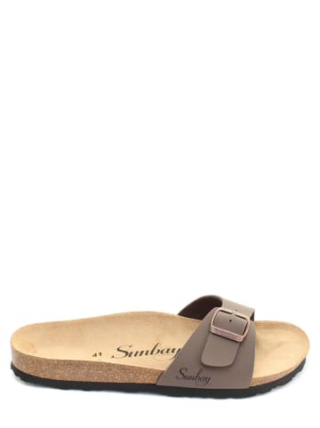Pantoletten in Taupe