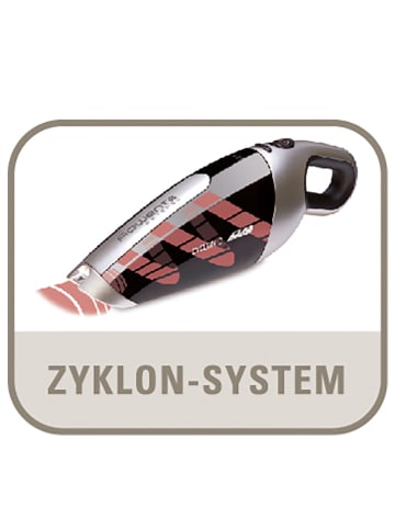 Handstaubsauger "Extenso Cyclonic" in Schwarz/ Silber