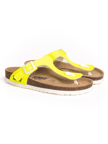 Teenslippers "Camelia" neongeel