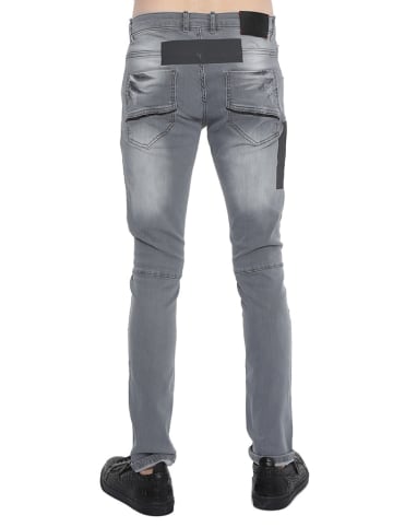 Spijkerbroek - skinny fit - grijs