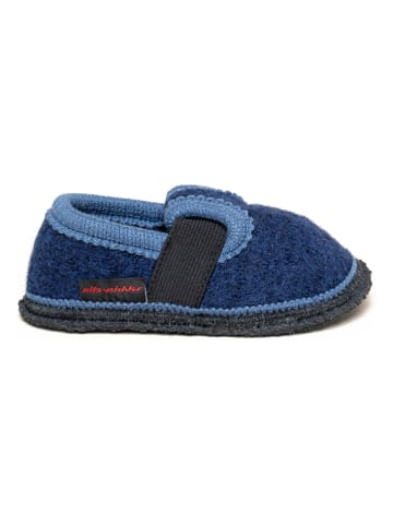 Pantoffels "Bobby" donkerblauw