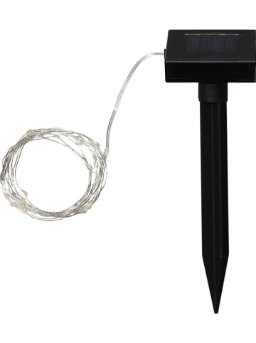 Solarny łańcuch świetlny LED w kolorze ciepłej bieli - dł. 500 cm