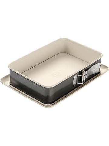 Springvorm "Baktrend" antraciet/wit - (B)28 x (D)18 cm