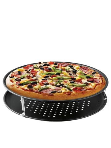 3tlg. Set: Pizza-Set "Special Countries" in Schwarz