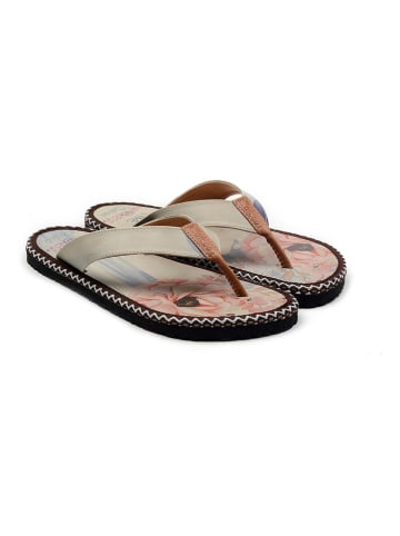 Teenslippers beige/meerkleurig