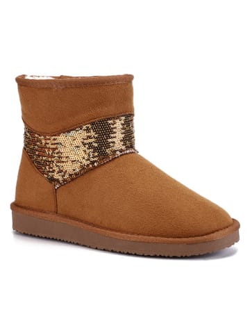 Winterboots "Carson" in Hellbraun