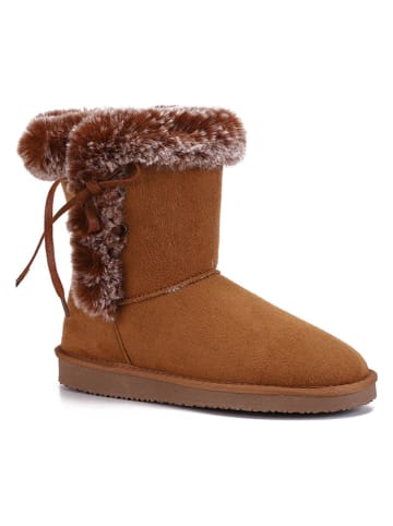 Winterstiefel "Christy" in Hellbraun