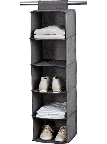 Organizer wiszący w kolorze antracytowym - 30 x 100 x 30 cm