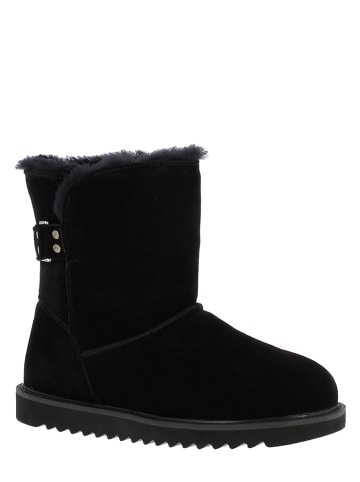 Leren winterboots "Blackbird" zwart