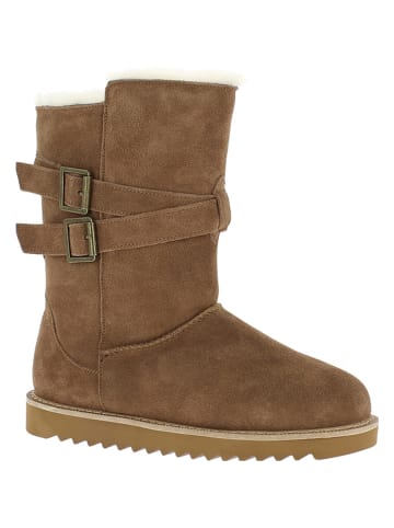 Leren winterlaarzen "Mells Waterproof" lichtbruin