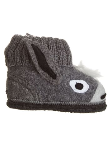 Hüttenschuhe "Esel" in Grau
