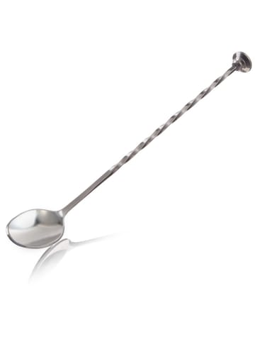 Łyżeczka barowa w kolorze srebrnym - dł. 28 cm