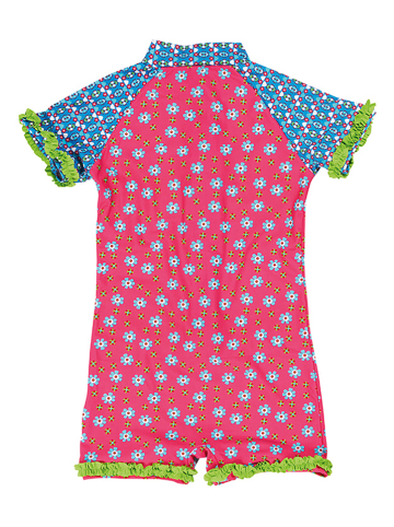 Badeanzug "Blumen" in Pink