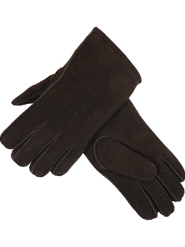Lammfell-Handschuhe in Braun