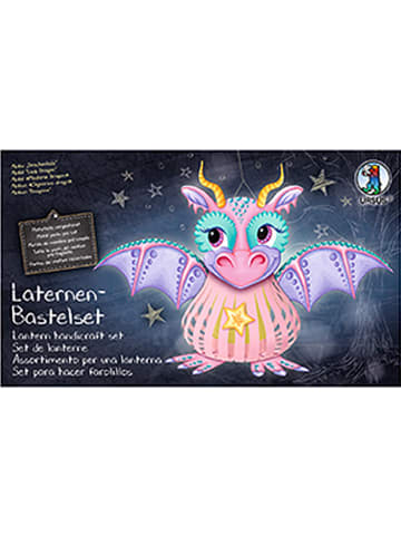 Laternen-Bastelset "Drachenlady" in Rosa/ Türkis