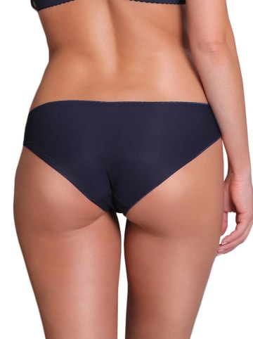 Slip "Indira" donkerblauw/lichtroze
