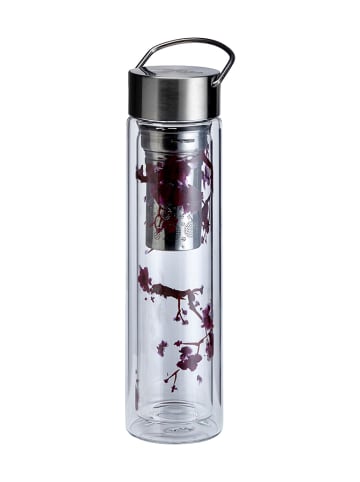 Zaparzacz "Flowtea" w kolorze bordowym do herbaty - 350 ml