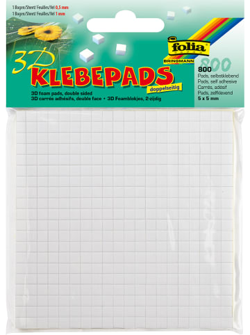 Klebepads in Weiß - 800 Stück
