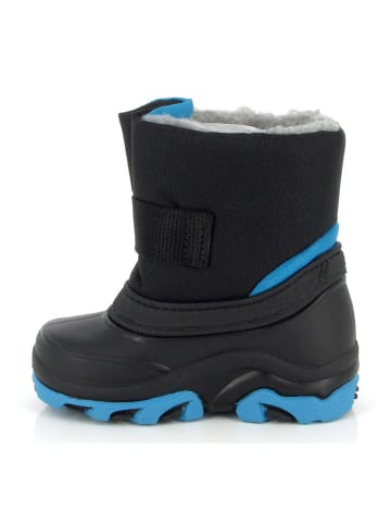Winterstiefel in Schwarz/ Blau