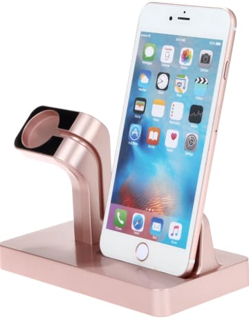 Lightning-Docking-Station für iPhone und Apple Watch in Roségold