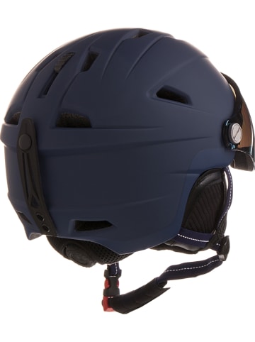Ski-/ Snowboardhelm in Dunkelblau/ Braun/ Bunt