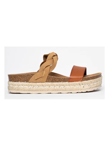 Slippers "Mariara" lichtbruin