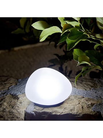 Decoratieve ledsolarlamp "Solenzara" wit- (H)6 x Ø 5 cm