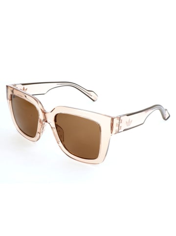 Damen-Sonnenbrille in Beige/ Hellbraun