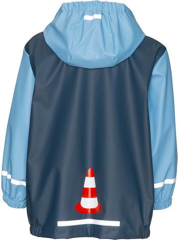 Regenmantel in Dunkelblau/ Hellblau