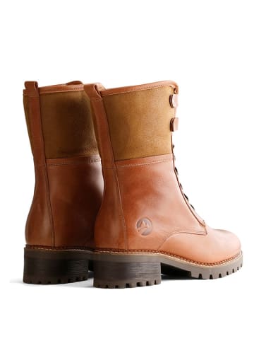 Leren boots "Myre" lichtbruin