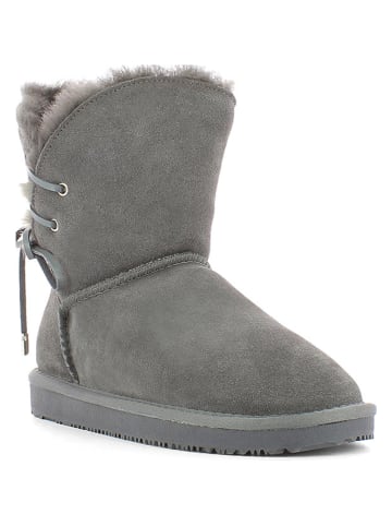 Leren winterboots "Manitoba" grijs