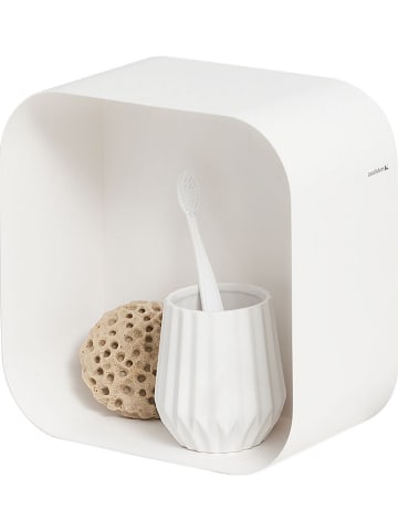 Wandregal "Brix" in Weiß - (B)24 x (H)24 x (T)12 cm