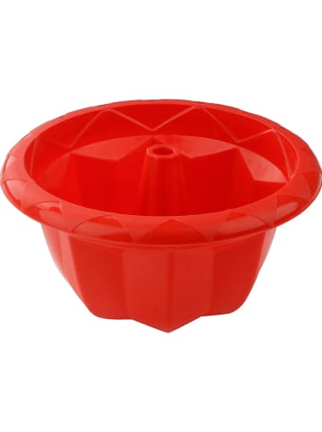 Silikonowa foremka "Flexxibel Love" w kolorze czerwonym - Ø 18 cm