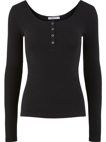 Longsleeve "Kitte" in Schwarz