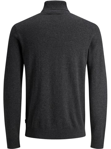 Rollkragenpullover "JJEMIL" in Anthrazit