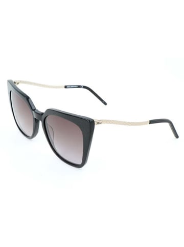 Damen-Sonnenbrille in Grau-Gold/ Hellbraun