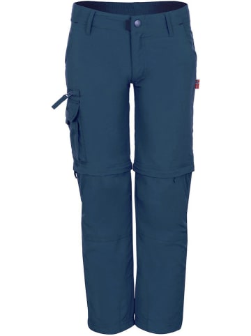 Spodnie trekkingowe Zipp-Off "Oppland" - Regular fit - w kolorze granatowym