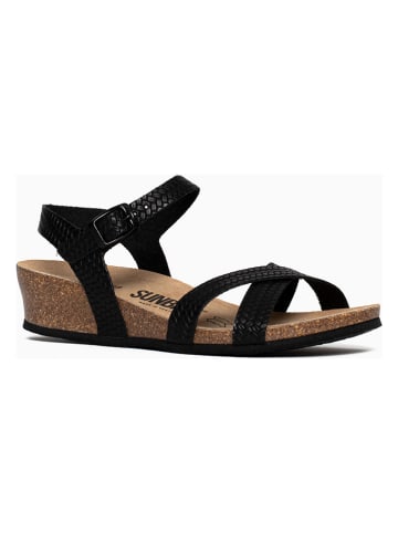 Sleehaksandalen "Semi-Compensees" zwart