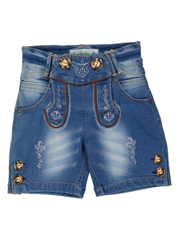 Trachtenshorts in Blau