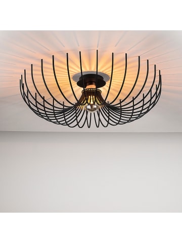 Lampa sufitowa w kolorze czarnym - wys. 16 x Ø 56 cm