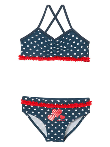 Bikini w kolorze granatowym ze wzorem