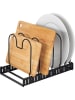 Wenko Serviesstandaard zwart - (B)30 x (H)18 x (D)18 cm