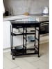 Wenko Küchenwagen "Bon Appetit" in Schwarz - (B)67 x (H)86,5 x (T)35 cm