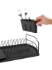 Wenko Abtropfgestell "Basic" in Schwarz - (B)47,5 x (H)11 x (T)26,5 cm