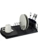 Wenko Afdruiprek "Basic" zwart - (B)47,5 x (H)11 x (D)26,5 cm