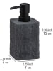 Wenko Zeepdispenser "Villata" antraciet - (B)7 x (H)15 x (D)7 cm