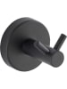Wenko Edelstahl-Wandhaken "Bosio" in Schwarz - Ø 5,5 cm