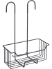 Wenko Roestvrijstalen thermostaat-doucherek "Milo" zwart - (B)25 x (H)36 x (D)14 cm